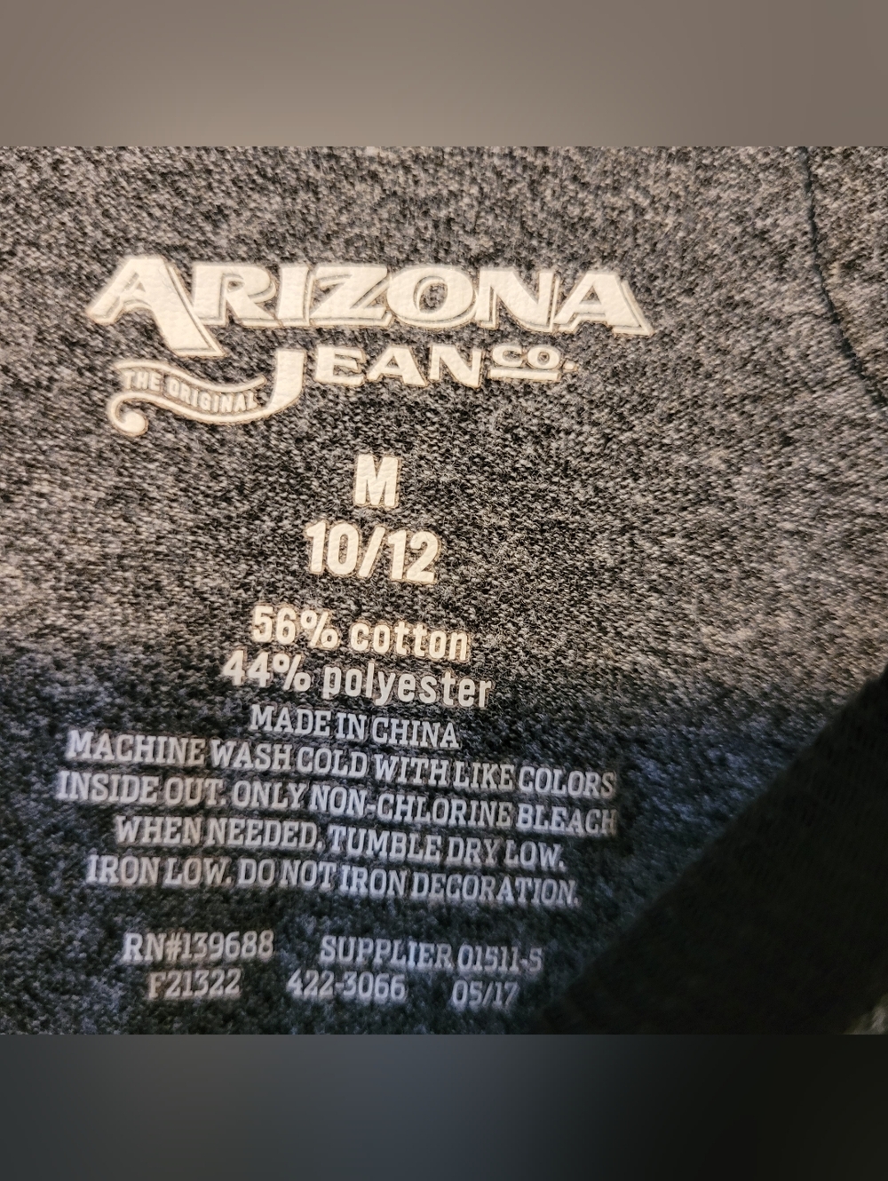 Arizona Jean Co. Boys Long Sleeve Raglan Tee - Size M (10/12) - Picture 3 of 5
